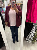 Veste tailleur bordeaux