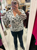 Blouse noire et blanc