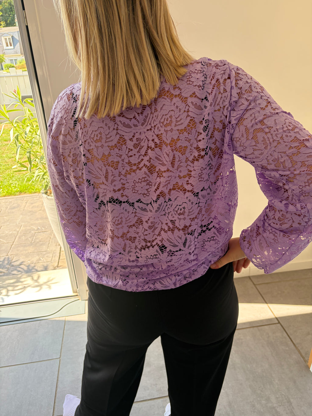 Haut dentelle taille unique