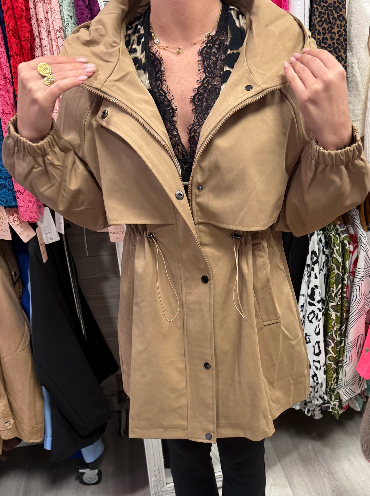 Parka beige