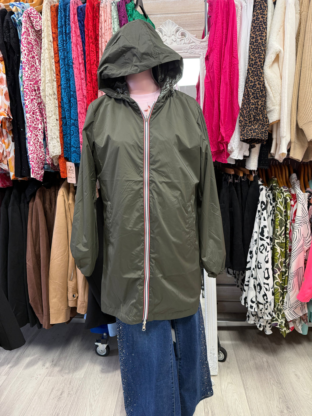 Parka waterproof Laura jo réversible kaki