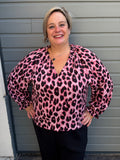Blouse Léopard Rose