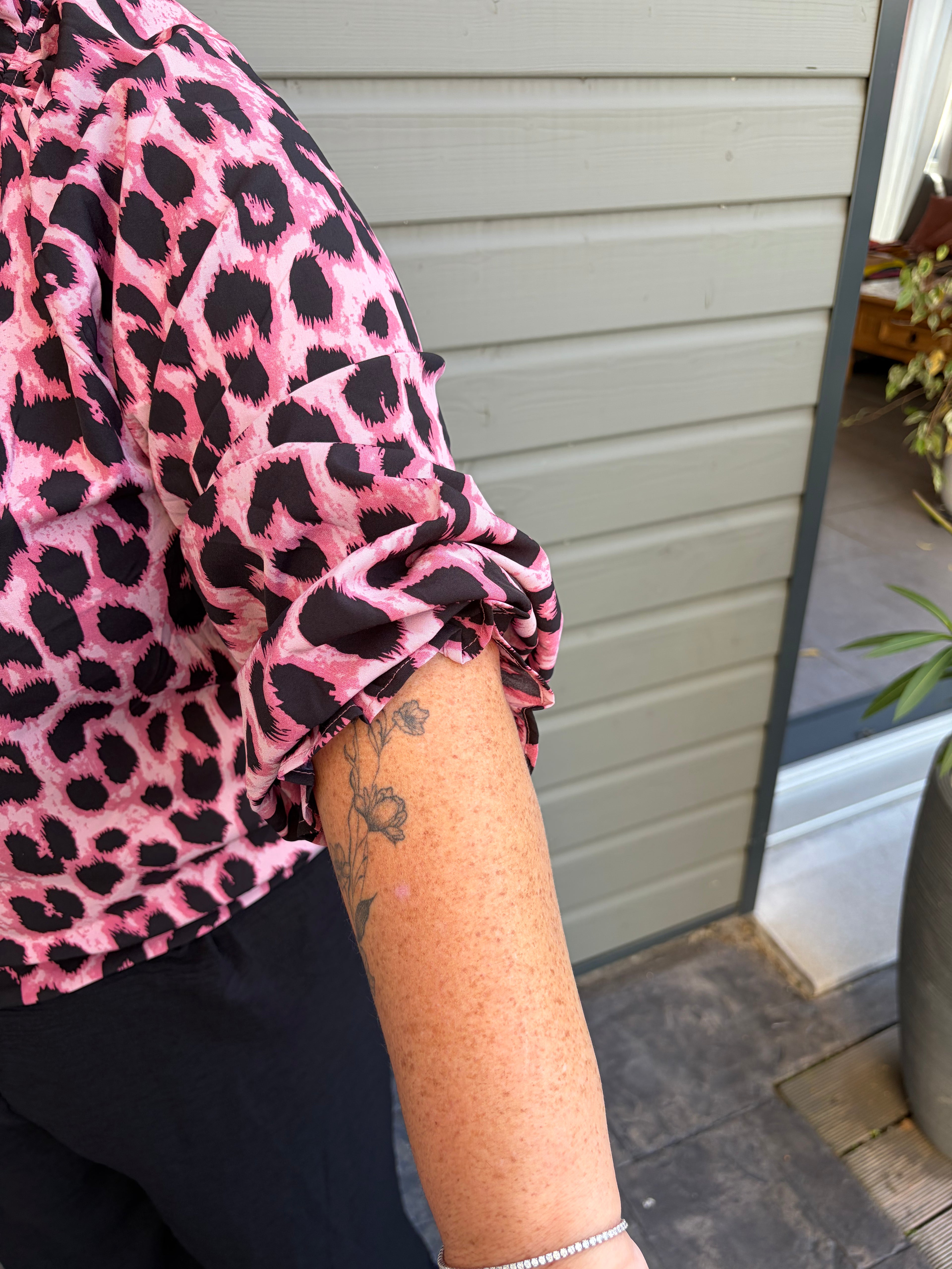 Blouse Léopard Rose