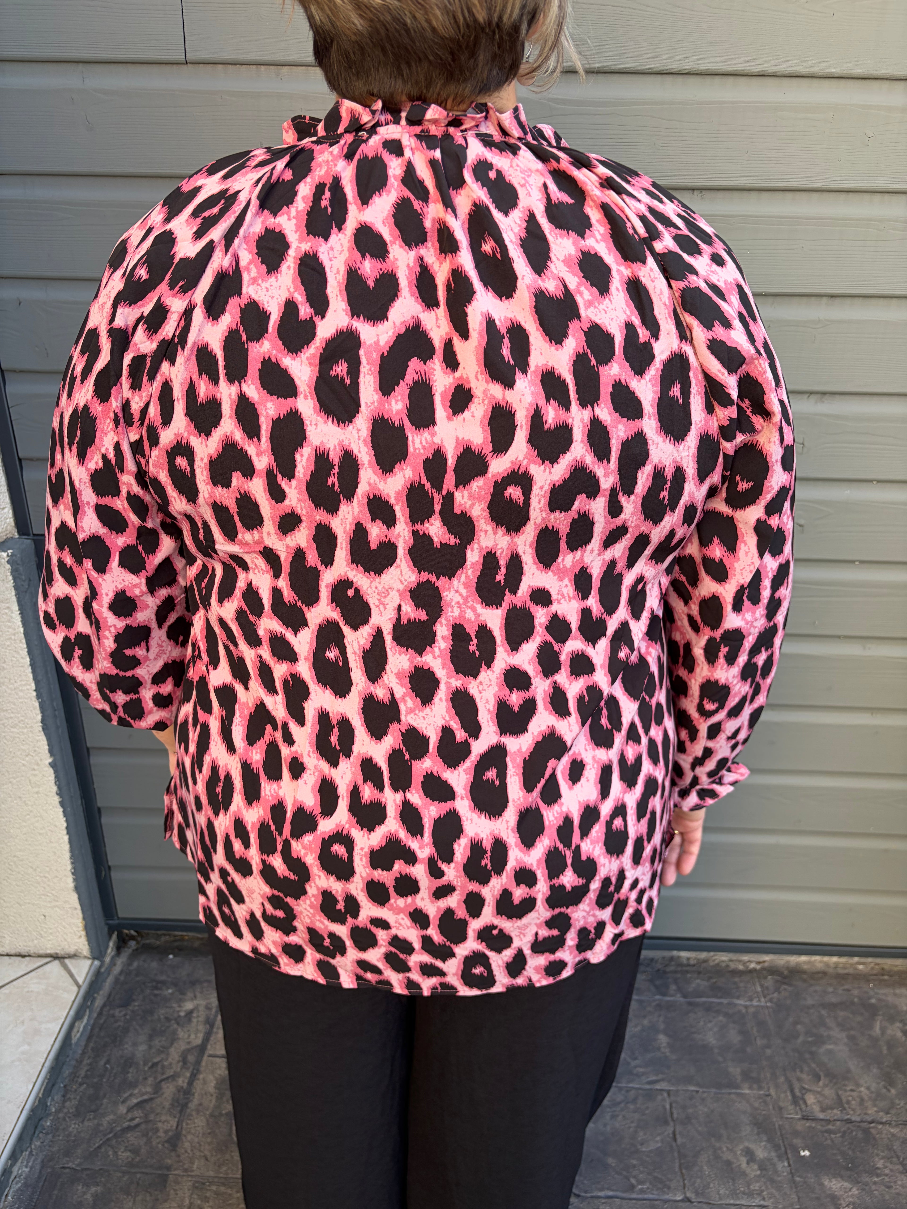 Blouse Léopard Rose