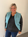 Veste sans manche bleu ciel