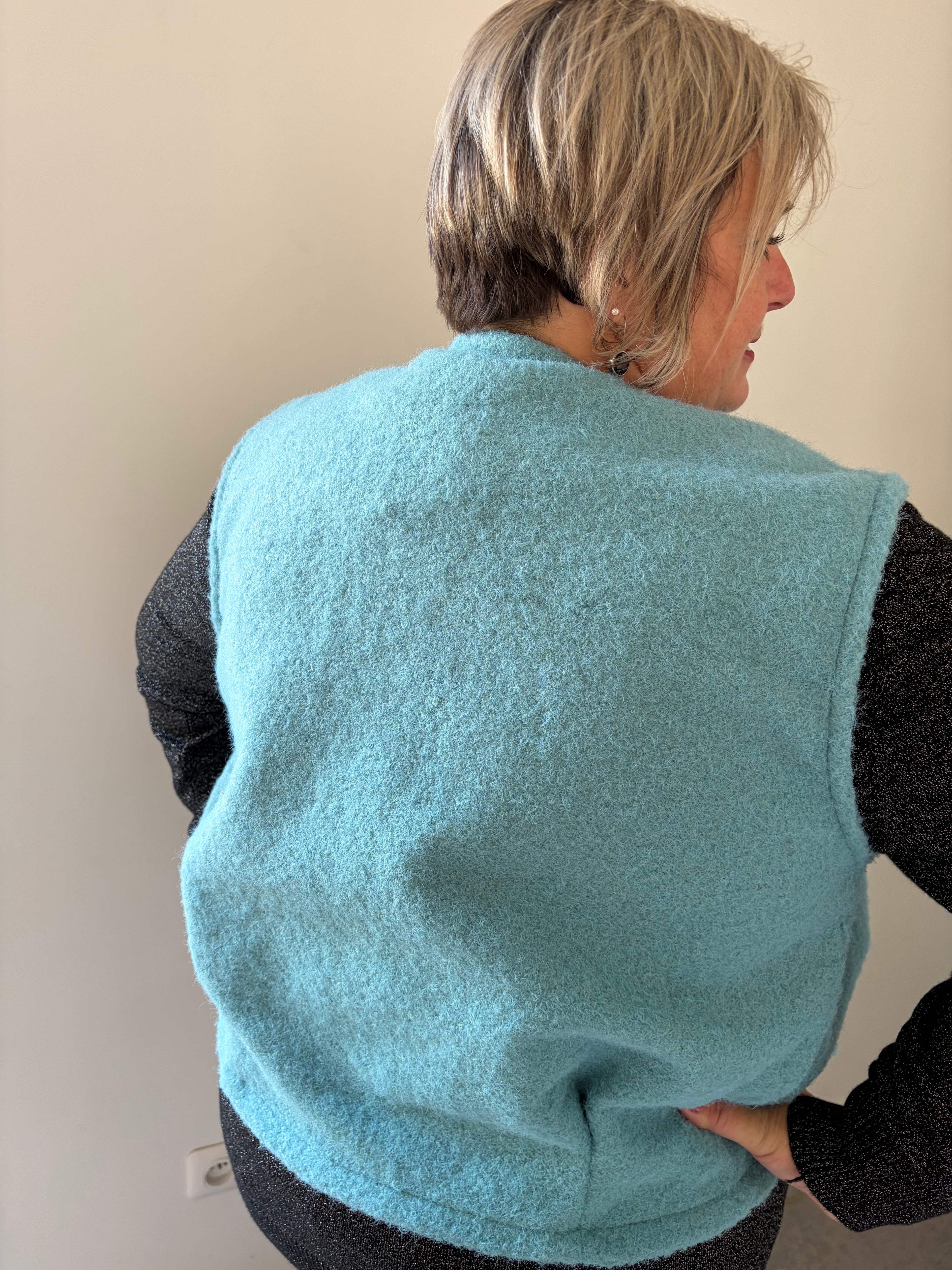 Veste sans manche bleu ciel