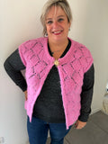 gilet sans manche rose